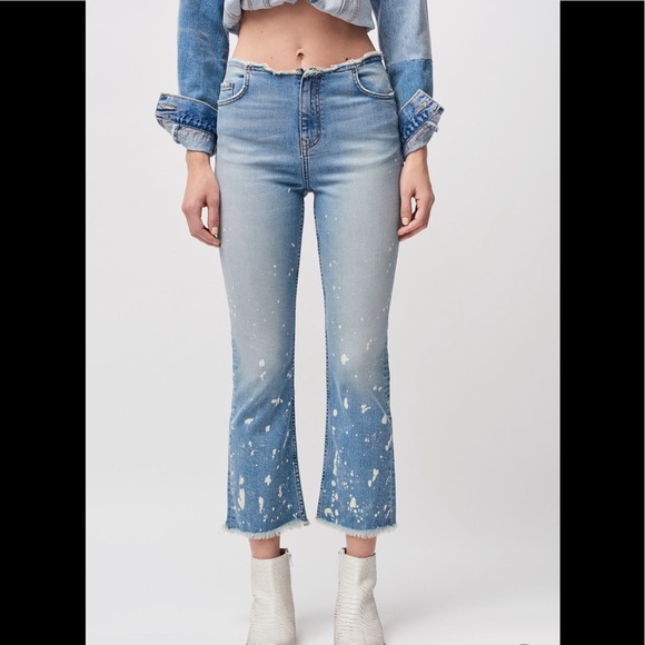 Free People Paint Splatter Jeans - Picture 2 of 4